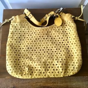Fossil Yellow Leather Purse